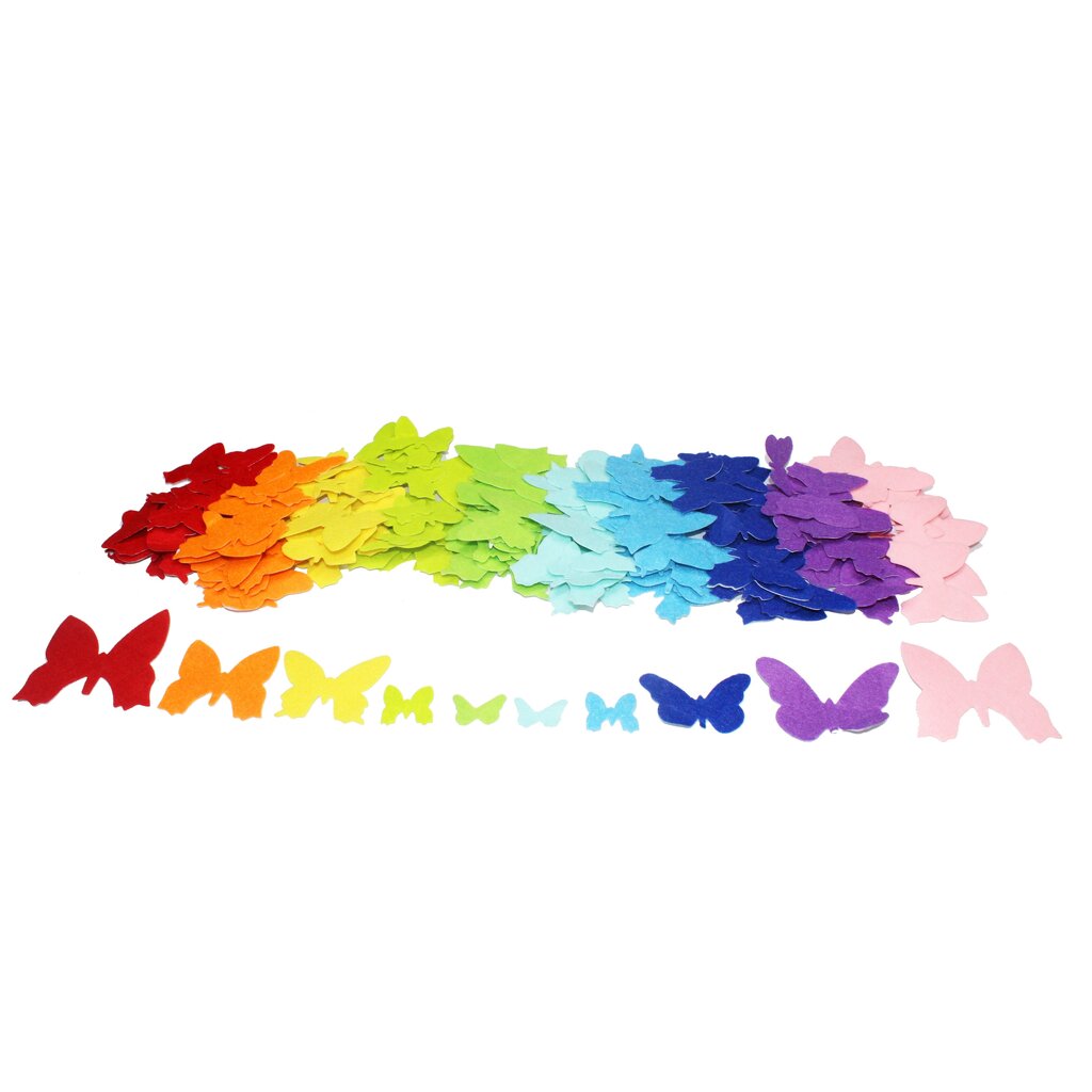 Filca uzlīmes dekorēšanai Sodertex Butterflies, 150 gab. цена и информация | Aplikācijas, rotājumi, uzlīmes | 220.lv