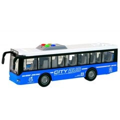 Rotaļu akumulatoru autobuss Lean Toys, zils cena un informācija | Rotaļlietas zēniem | 220.lv