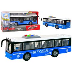 Rotaļu akumulatoru autobuss Lean Toys, zils цена и информация | Игрушки для мальчиков | 220.lv