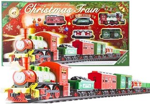 Kolejka christmas train na baterie 430cm цена и информация | Игрушки для мальчиков | 220.lv