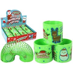 Rotaļlietu spirāle Lean Toys Christmas, 6 cm, zaļa цена и информация | Развивающие игрушки | 220.lv