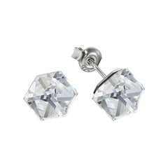 Sudraba auskari Rubikona II Comet Argent Light ar Swarovski™ kristāliem DS02A868 цена и информация | Серьги | 220.lv