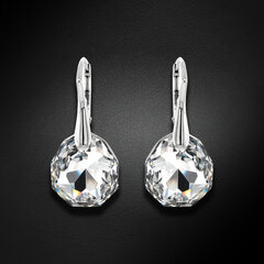 Серебряные серьги Ледяные Грани с кристаллами Swarovski™ DS02A876 цена и информация | Серьги - пусеты, золотистые | 220.lv