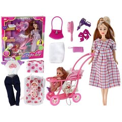 Lelle Lūcija ar aksesuāriem Lean Toys cena un informācija | Rotaļlietas meitenēm | 220.lv