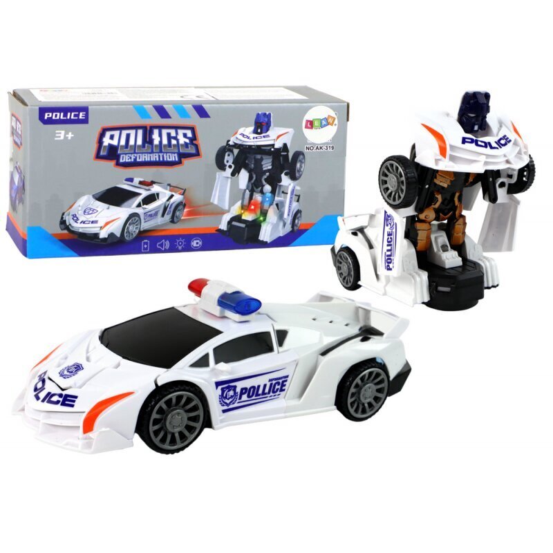 Auto - robots 2in1 Lean rotaļlietas, balts цена и информация | Rotaļlietas zēniem | 220.lv