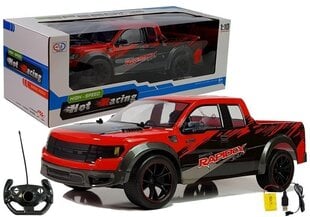 Lean Toys Pick Up 1:10 Red R/C RC Car cena un informācija | Rotaļlietas zēniem | 220.lv