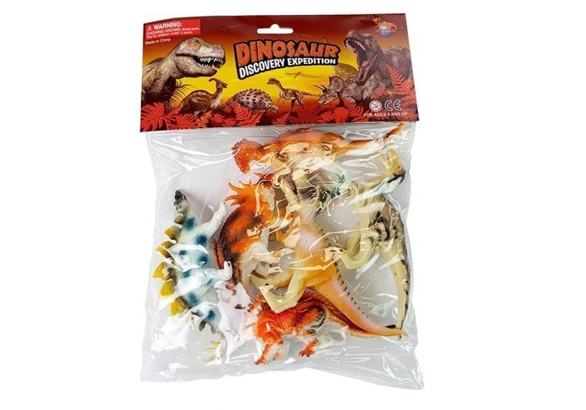 Dinozauru figūriņu komplekts, 6 gab. цена и информация | Rotaļlietas zēniem | 220.lv