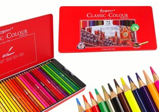 Набор цветных карандашей, 72 шт. цена и информация | Принадлежности для рисования, лепки | 220.lv