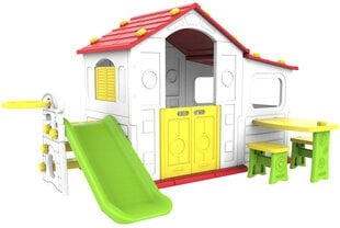Āra rotaļu māja ar slidkalniņu, 4in1 cena un informācija | Bērnu rotaļu laukumi, mājiņas | 220.lv