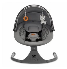 Elektriskās šūpoles Kinderkraft 2in1 Lumi 2, dark grey цена и информация | Шезлонги и качели | 220.lv