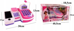 Kases aparāts ar piederumiem bērniem 5911, rozā cena un informācija | Rotaļlietas meitenēm | 220.lv