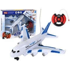 Tālvadības lidmašīna Aerobus Lean Toys, balta cena un informācija | Rotaļlietas zēniem | 220.lv