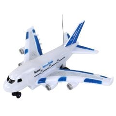 Tālvadības lidmašīna Aerobus Lean Toys, balta цена и информация | Игрушки для мальчиков | 220.lv