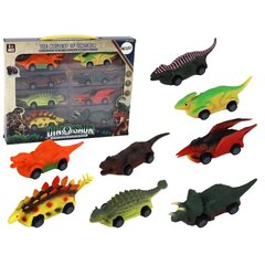 Pavasara mašīnu komplekts - dinozauri Lean Toys, 8gab. cena un informācija | Rotaļlietas zēniem | 220.lv