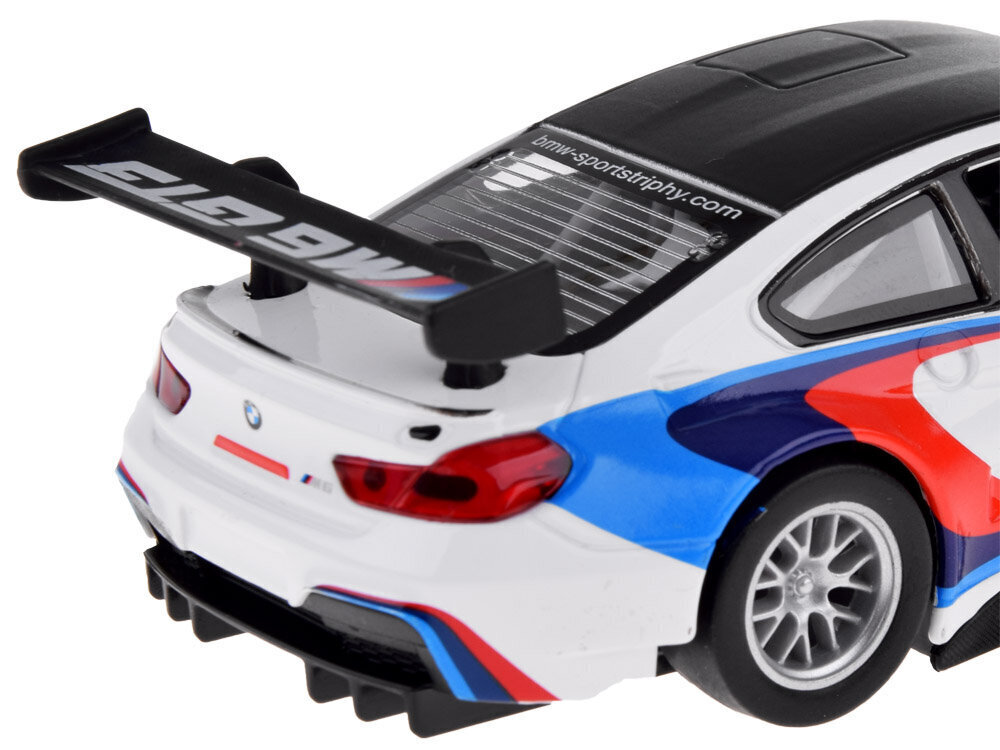 Metāla rotaļu auto MSZ BMW M6 GT3, balts cena un informācija | Rotaļlietas zēniem | 220.lv