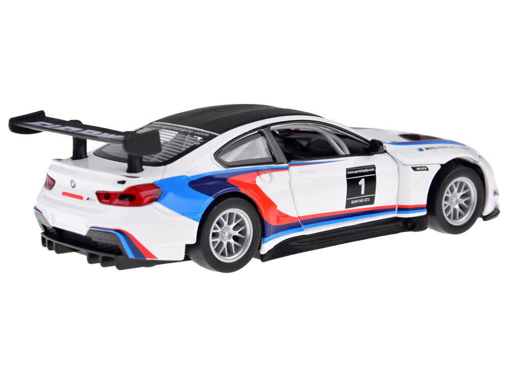 Metāla rotaļu auto MSZ BMW M6 GT3, balts цена и информация | Rotaļlietas zēniem | 220.lv