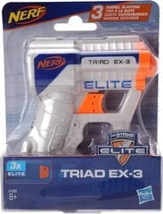 Rotaļu lielgabals Nerf Elite Triad EX-3 Blaster cena un informācija | Rotaļlietas zēniem | 220.lv