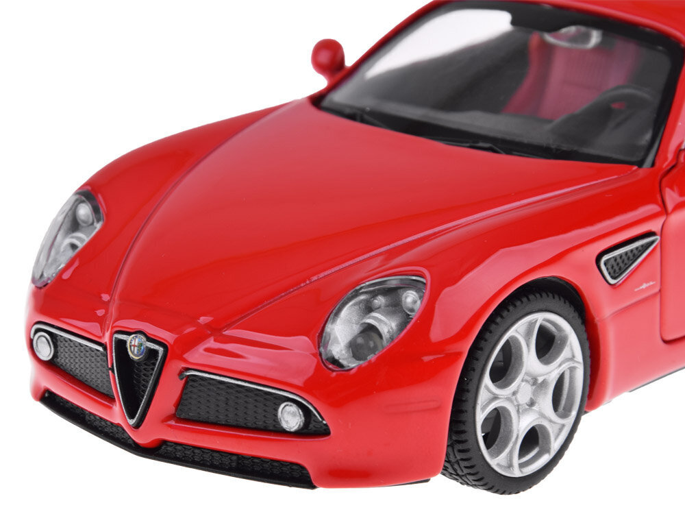 Metāla rotaļu automašīna MSZ Alfa Romeo 8C Competizione, sarkana цена и информация | Rotaļlietas zēniem | 220.lv