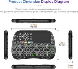 Компактная беспроводная клавиатура Fusion NGAGE с тачпадом и разноцветной подсветкой для Android | iOS | TV | PC цена и информация | Клавиатуры | 220.lv