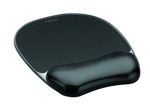 MOUSE PAD CRYSTAL GEL/BLACK 9112101 FELLOWES цена и информация | Мыши | 220.lv