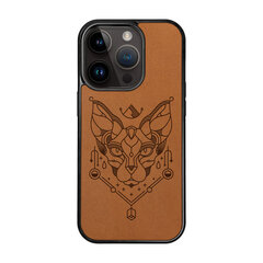 Кожаный чехол для iPhone 14 Pro FoxysCraft, светло-коричневый цена и информация | Чехлы для телефонов | 220.lv