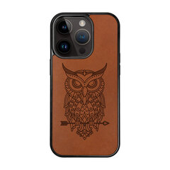 Кожаный чехол для iPhone 15 Pro FoxysCraft, светло-коричневый цена и информация | Чехлы для телефонов | 220.lv
