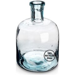 Декоративная стеклянная ваза, 23 см цена и информация | Вазы | 220.lv