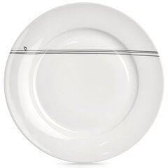 Porcelāna šķīvis, balts, 27 cm cena un informācija | Trauki, šķīvji, pusdienu servīzes | 220.lv