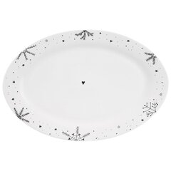 Porcelāna šķīvis, 35x23,5 cm цена и информация | Посуда, тарелки, обеденные сервизы | 220.lv