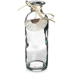 декоративная стеклянная ваза для цветов, 16 см цена и информация | Вазы | 220.lv