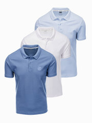 Polo krekls vīriešiem Ombre Clothing v13 z28 121510-7, dažādas krāsas, 3 gab цена и информация | Мужские футболки | 220.lv