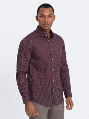 Krekls vīriešiem Ombre Clothing 124409-7, brūns цена и информация | Мужские рубашки | 220.lv