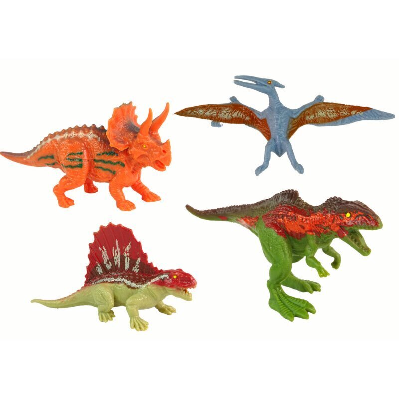 Dinozauru komplekts Lean Toys, 8gab. cena un informācija | Rotaļlietas zēniem | 220.lv