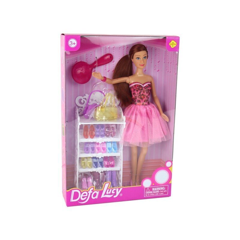 Lelle ar rozā kleitu un aksesuāriem Defa Lucy cena un informācija | Rotaļlietas meitenēm | 220.lv