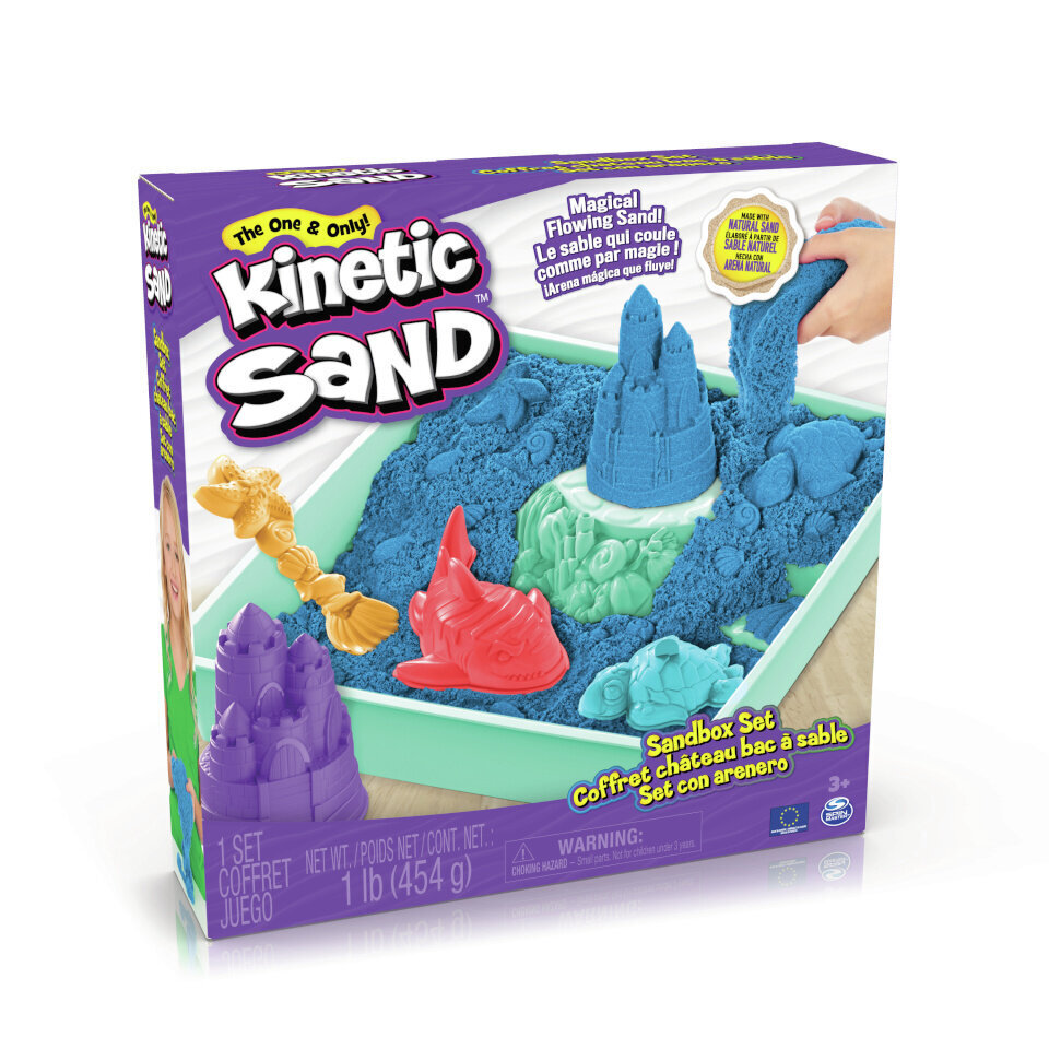 Kinētiskās smiltis Spin Master Kinetic Sandbox Blue цена и информация | Attīstošās rotaļlietas | 220.lv