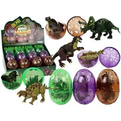 Figūriņu komplekts Dinozauru olas LeanToys, 12 gab. цена и информация | Игрушки для мальчиков | 220.lv