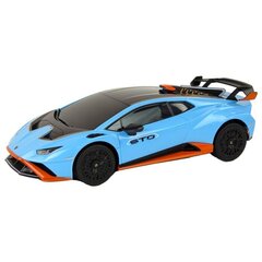 Tālvadības mašīna Lamborghini Huracan Rastar, zila cena un informācija | Rotaļlietas zēniem | 220.lv