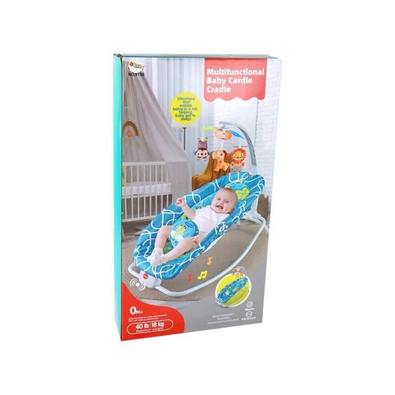 Šūpošanās krēsls Lean Toys Bouncer Rocker 2in1 цена и информация | Bērnu šūpuļkrēsliņi | 220.lv