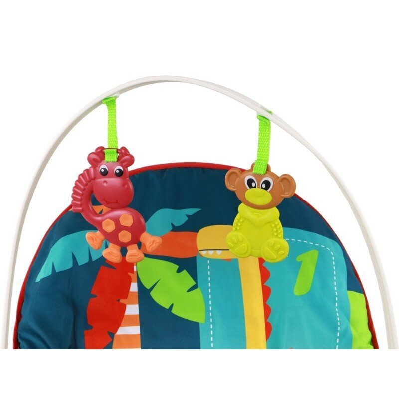 Šūpošanās krēsls Lean Toys Bouncer Rocker 2in1 cena un informācija | Bērnu šūpuļkrēsliņi | 220.lv