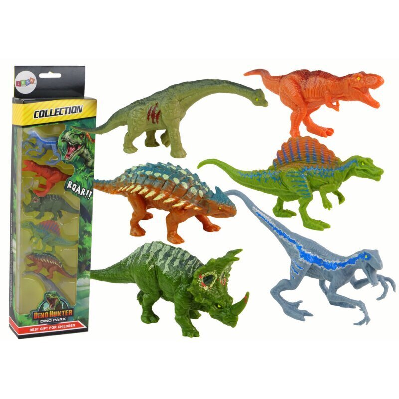 Dinozauru figūriņu komplekts Liesas rotaļlietas, 6 gab. цена и информация | Rotaļlietas zēniem | 220.lv