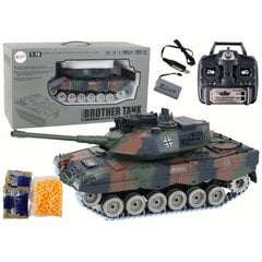 Tālvadības yanks Lean Toys German Leopard RC 1:18 cena un informācija | Rotaļlietas zēniem | 220.lv