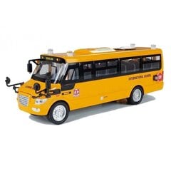 Rotaļu skolas autobuss ar berzes piedziņu, dzeltens cena un informācija | Rotaļlietas zēniem | 220.lv