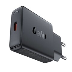 Acefast A65 PD 20W GaN USB-C wall charger - black цена и информация | Зарядные устройства для телефонов | 220.lv