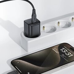 Acefast A73 Mini PD 20W GaN wall charger + USB-C cable - white цена и информация | Зарядные устройства для телефонов | 220.lv