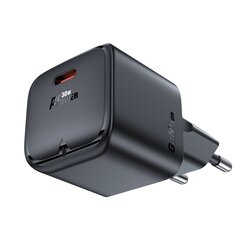 Acefast A77 Mini PD 30W GaN wall charger + USB-C cable - white цена и информация | Зарядные устройства для телефонов | 220.lv