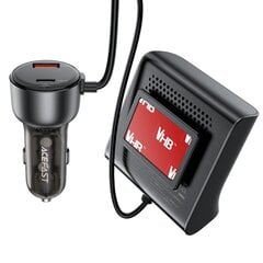 Acefast B11 138W USB-A USB-C Car Charger with 6 Ports - Black цена и информация | Зарядные устройства для телефонов | 220.lv