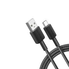 Anker cable Anker 322 USB-A to USB-C 1.8m black цена и информация | Кабели для телефонов | 220.lv