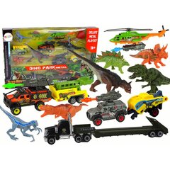 Transportlīdzekļa komplekts ar dinozauriem Lean Toys цена и информация | Игрушки для мальчиков | 220.lv