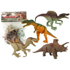 Figūriņu komplekts Dinozauru parka dzīvnieki LeanToys, 4 gab. цена и информация | Игрушки для мальчиков | 220.lv