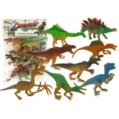 Figūriņu komplekts Dinozauru parka dzīvnieki LeanToys, 8gab цена и информация | Конструктор автомобилей игрушки для мальчиков | 220.lv